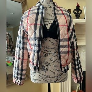 Mundefei’s plaid quilted thin puffer jacket